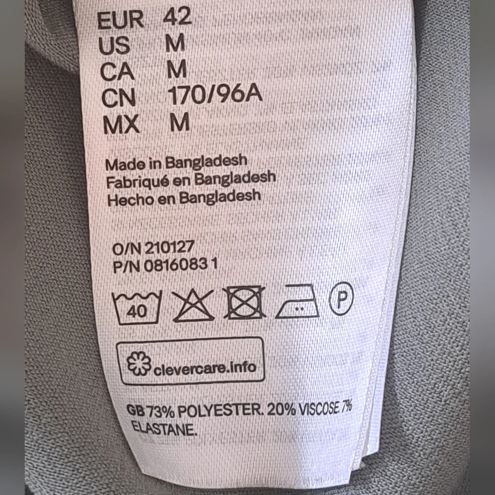 H&M NWT Olive Green Business  Fitted Casual Belted Dress.  Size M. - Picture 9 of 9